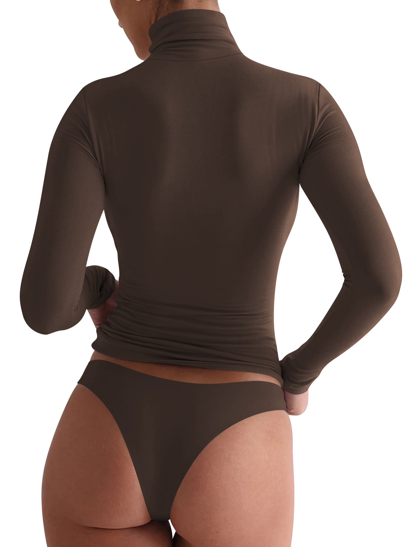 VRCÔMFY Turtleneck Top: Slim, Form-Fitting for Effortless Chic