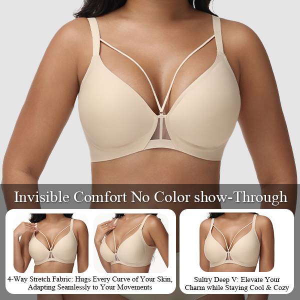 VRCOMFY All-Day Wireless Push-Up Bra For Total Comfort And Support (SEB)